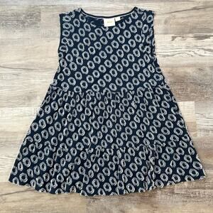 Maeve Lisanne Navy Drop Waist Tunic Dress Textured XSP Anthropologie